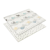 Double sided Children PlayMat 180x200x1cm Foldable Waves & Stars