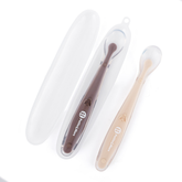 Petite&Mars Silicone spoons with case set 2 pcs 6m+
