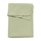 Meyco Bed Sheet Pre-washed Muslin 100X150CM Soft Olive