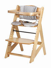 FreeON High chair Toby Plus with tray and cushion, wooden, nature