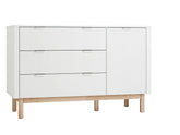 Pinio Miloo Dresser and Door Chest White