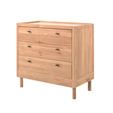 JAXX Forrest Collection Dresser in Oak wood colour and material, with black metallic handles.