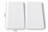 Mk Collection Muslin Fitted 50x90cm Side bed Sheets - 2pcs Fitted