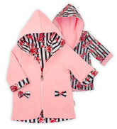 BamarNicol - Reversible coat, girl, pink, stripes, flowers NANA - Mari Kali Stores Cyprus