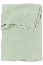 Meyco Cot Bed Sheet Pre-washed Muslin Uni - Soft Green - 100x150cm - Mari Kali Stores Cyprus