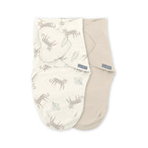 SwaddleMe by Ingenuity Monogram Collection Swaddle 2-Pack, Size 0-3 Months - Born Free
