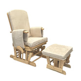 mk Collection - mkCollection Deluxe Gliding Nursing Chair with Ottoman - Mari Kali Stores Cyprus