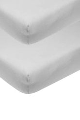 Meyco - Meyco Jersey Fitted Sheet 2-Pack - Light Grey - 60x120 - Mari Kali Stores Cyprus
