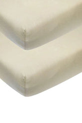 Meyco - Meyco Jersey Fitted Sheet 2-Pack - Sand - 60x120 cm - Mari Kali Stores Cyprus