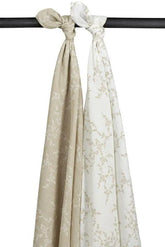 Meyco - Meyco Muslin Swaddle 2-pack Organic Cotton - Sand - 120x120cm - Mari Kali Stores Cyprus