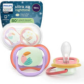 Philips Avent soother ultra air night-time +18m girl x 2