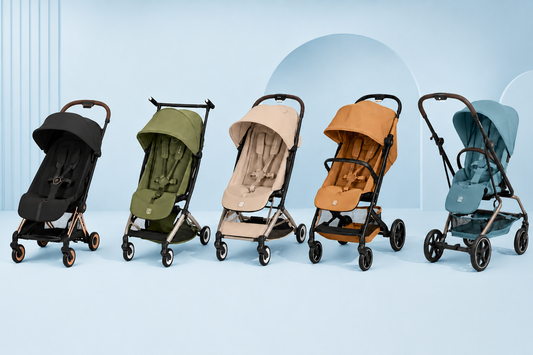 CYBEX lightweight baby buggies comparison featuring CYBEX Coya, Libelle, Orfeo, Beezy and Eezy S Twist+2