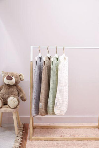 Meyco Sleeping Bag Pre-washed Muslin Uni - Offwhite - 90cm - Mari Kali Stores Cyprus