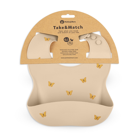 Petite&Mars Silicone bib Take&Match 6m+