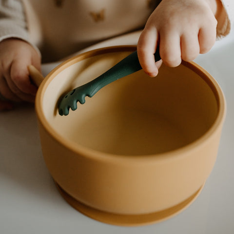 Silicone 2-color bowl Take&Match