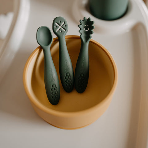 Silicone 2-color bowl Take&Match