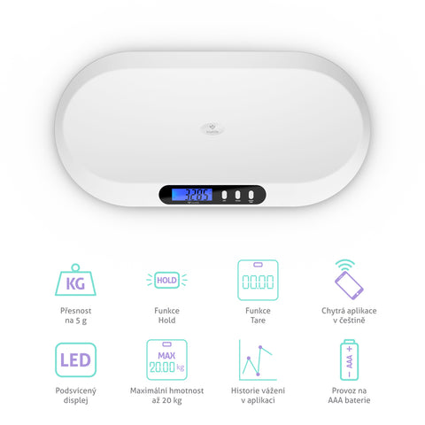 TrueLife BabyScale B5 BT – Smart Digital Baby Scale with Bluetooth