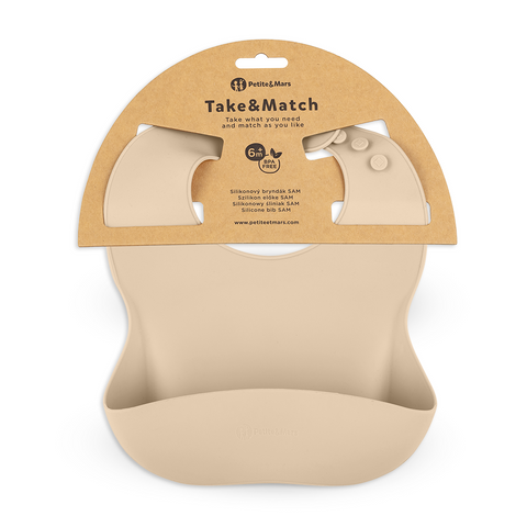Petite&Mars Silicone bib Take&Match 6m+