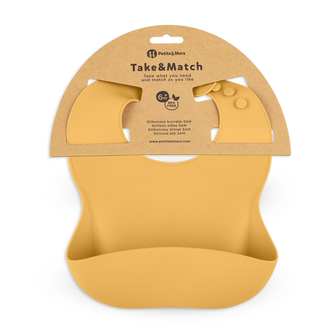 Petite&Mars Silicone bib Take&Match 6m+