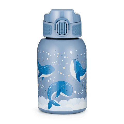Petite&Mars Stainless steel water bottle with straw 350 ml 12m+