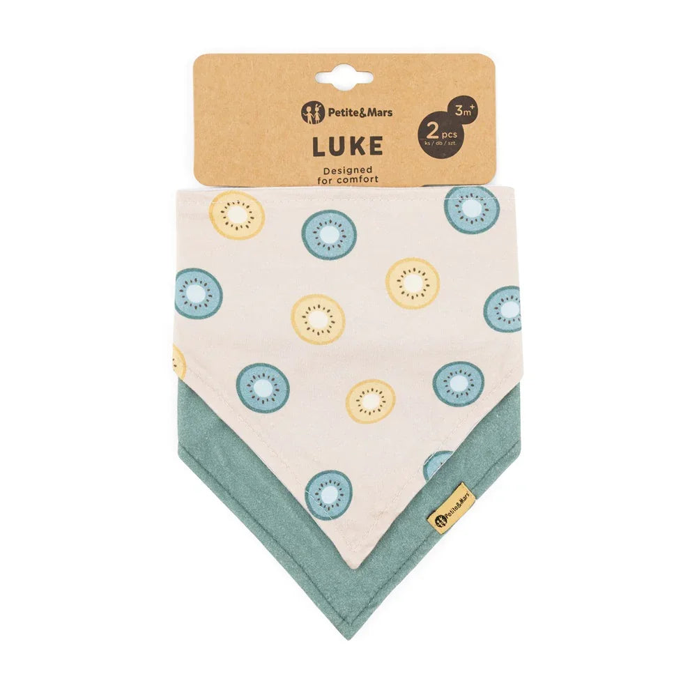 Petite&Mars Bandana bib Luke 2 pcs 3m+