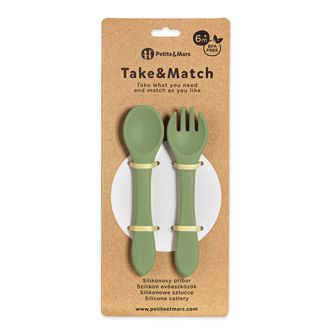 Silicone cutlery Take&Match  6m+