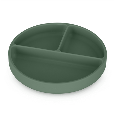 Silicone divided plate round Take&Match 6m+
