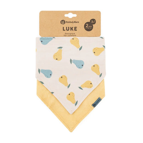 Petite&Mars Bandana bib Luke 2 pcs 3m+