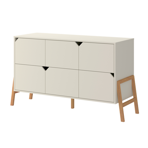 Bellamy Lotta latte 6-drawer chest