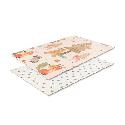 Double sided Children Playmat Beige 120x180cm Foldable
