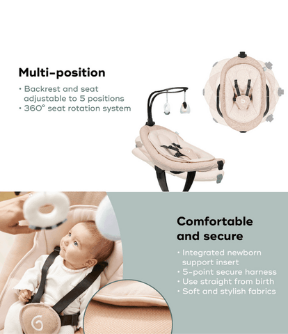 Babymoov Swoon Evolution Connect Smart Baby Swing - Mari Kali Stores Cyprus