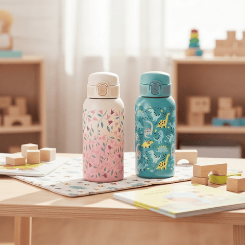 Petite&Mars Stainless steel water bottle with spout 500 ml  36m+
