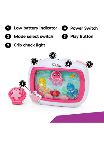 Baby Einstein Sea Dreams Soother Musical Crib Toy and Sound Machine