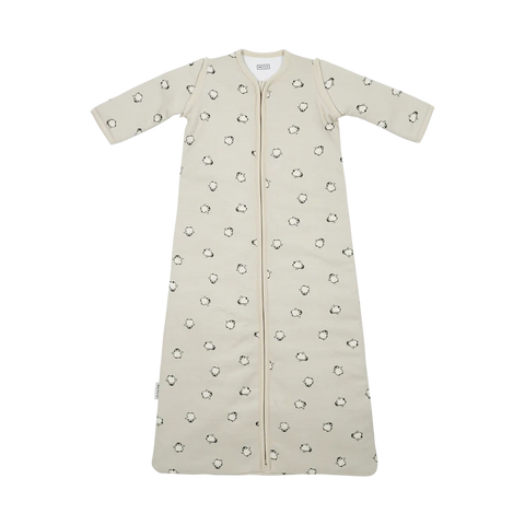 Meyco Sleeping bag 70 cm with detachable sleeves interlock jersey Penguin Soft sand