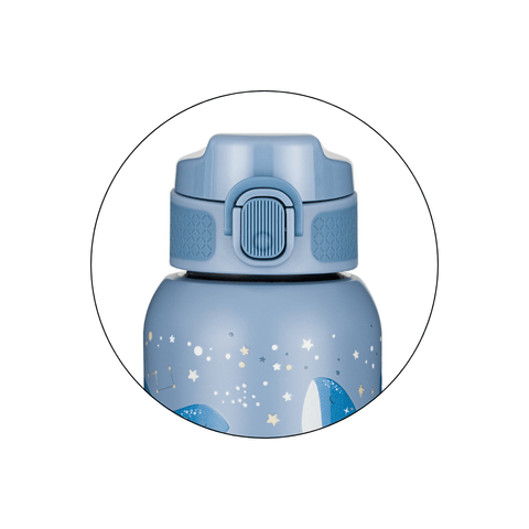 Petite&Mars Stainless steel water bottle with straw 350 ml 12m+