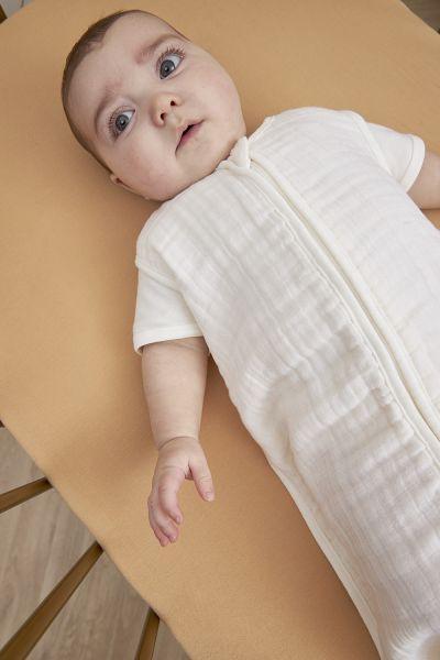Meyco Sleeping Bag Pre-washed Muslin Uni - Offwhite - 90cm - Mari Kali Stores Cyprus