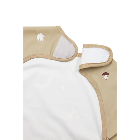 Meyco Bib with Sleeves Forest Animals Sand