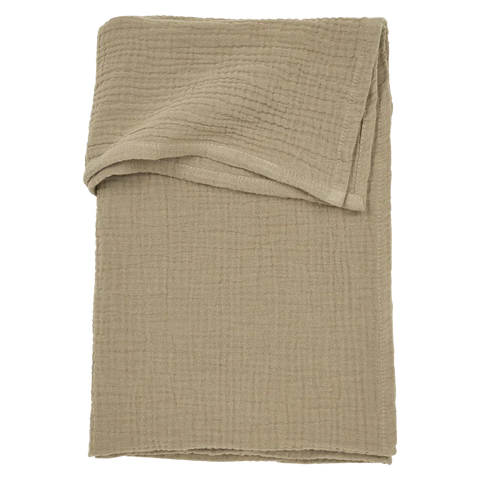 Meyco Bed Sheet Pre-washed Muslin 100x150cm Taupe