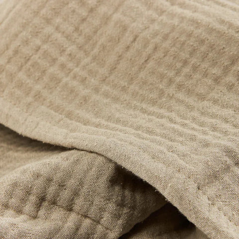 Meyco Bed Sheet Pre-washed Muslin Sand 75x100cm