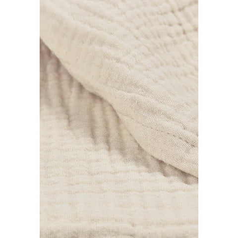 Meyco Bed Sheet Pre-washed Muslin Soft Sand 100x150cm