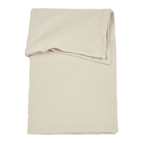 Meyco Bed Sheet Pre-washed Muslin Soft Sand 100x150cm