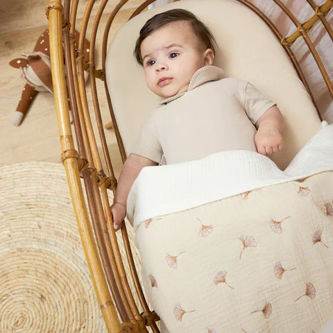 Meyco Bed Sheet Pre-washed Muslin 100x150cm Natural