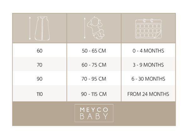 Meyco Sleeping Bag Pre-washed Muslin Uni - Sand - 90cm - Mari Kali Stores Cyprus