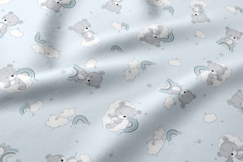 Mk Collection Baby Cot Winter Flannel Bed Sheets, 70x140cm, 3pc set