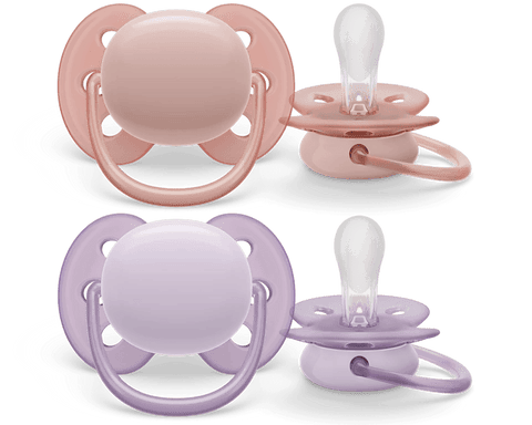 Avent ultra soft Soother 0-6m Girl x 2 - Mari Kali Stores Cyprus