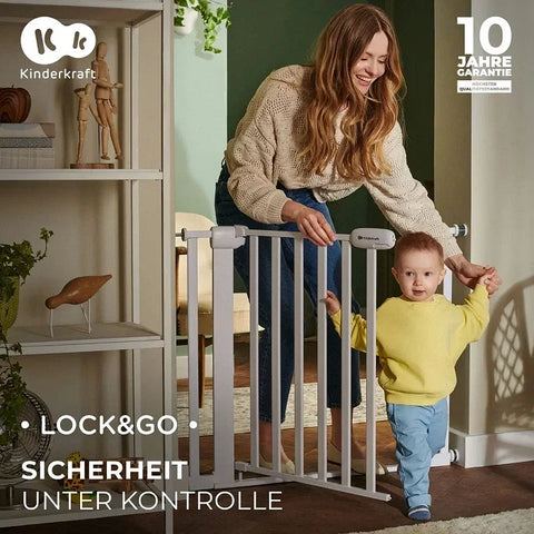 KinderKraft Child Safety Stair Gate LOCK&GO