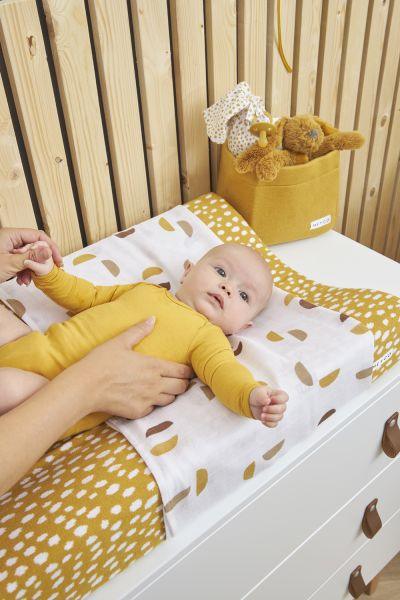 Meyco Muslin Squares 3-pack Shapes - Honey Gold - 70x70cm - Mari Kali Stores Cyprus