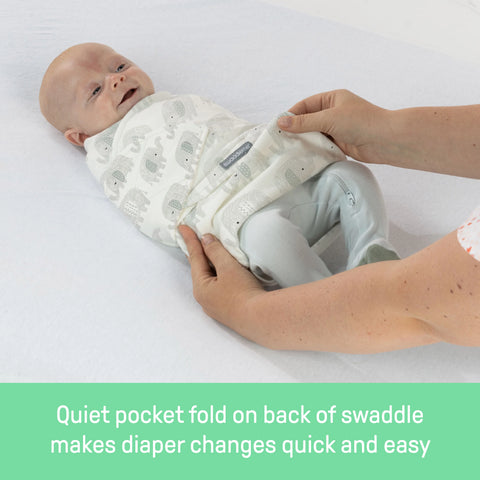 SwaddleMe by Ingenuity Monogram Collection Swaddle 2-Pack, Size 0-3 Months - Born Free