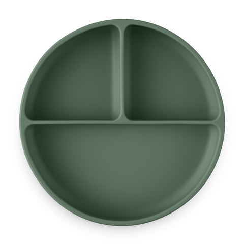 Silicone divided plate round Take&Match 6m+