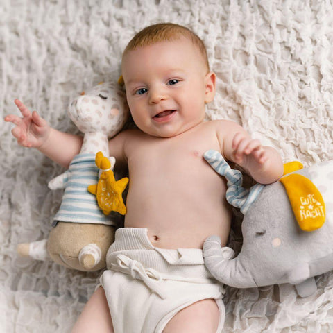 Fehn Plush toy with light elephant, GoodNight Slon - Mari Kali Stores Cyprus